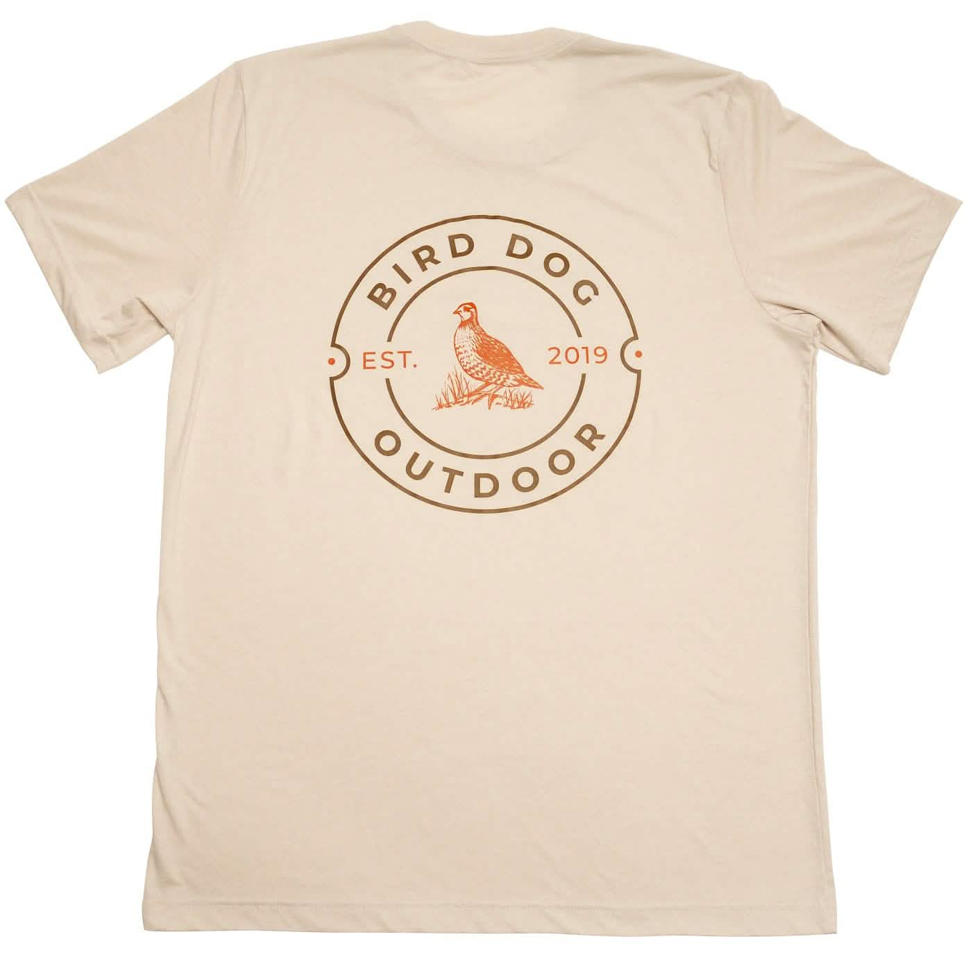 Bird Dog Outdoor Round Logo T-Shirt